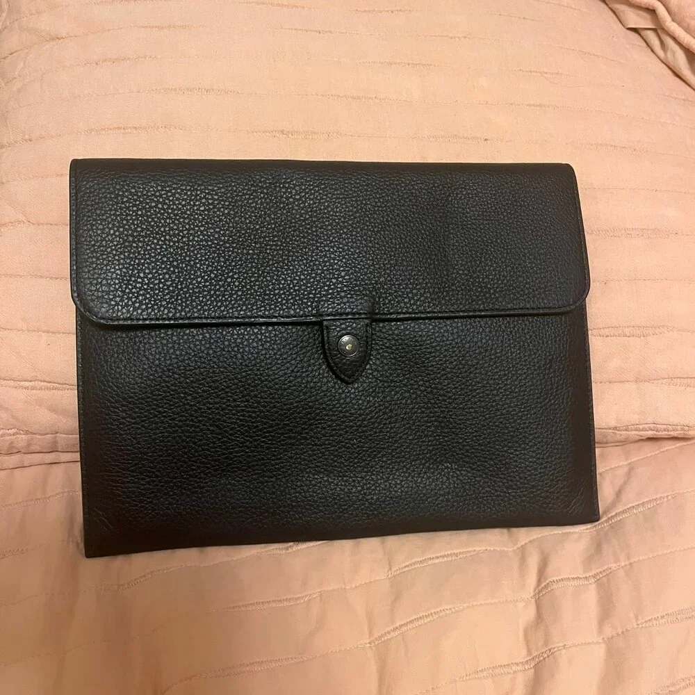 Coach full grain pebbled leather Tablet Sleeve